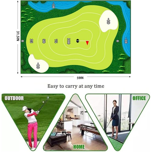 Golf chipping game - mat, set