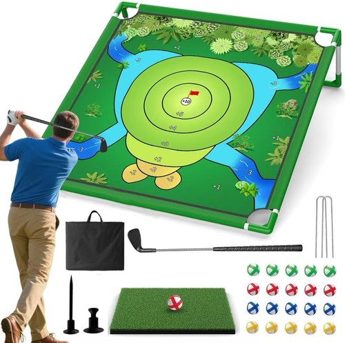 Golf chipping game play - golf, game,