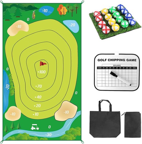 Golf chipping game mat - chipping,
