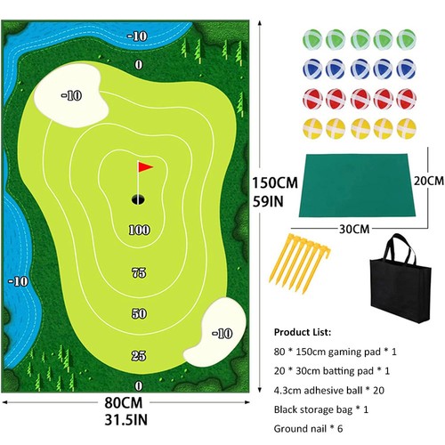 Golf chipping game - game, mat